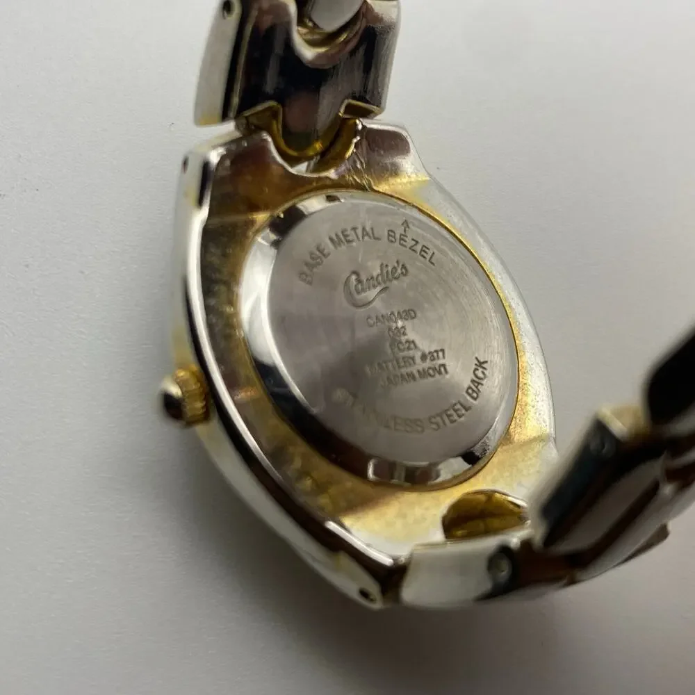 Sparkling Candie's Two-Tone Rhinestone Watch with New Battery